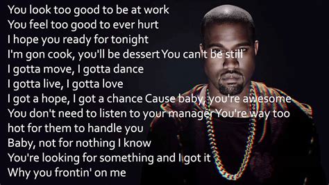 kanye west song lyrics